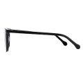 Graeme - Cat-eye Black Clip On Sunglasses for Men & Women